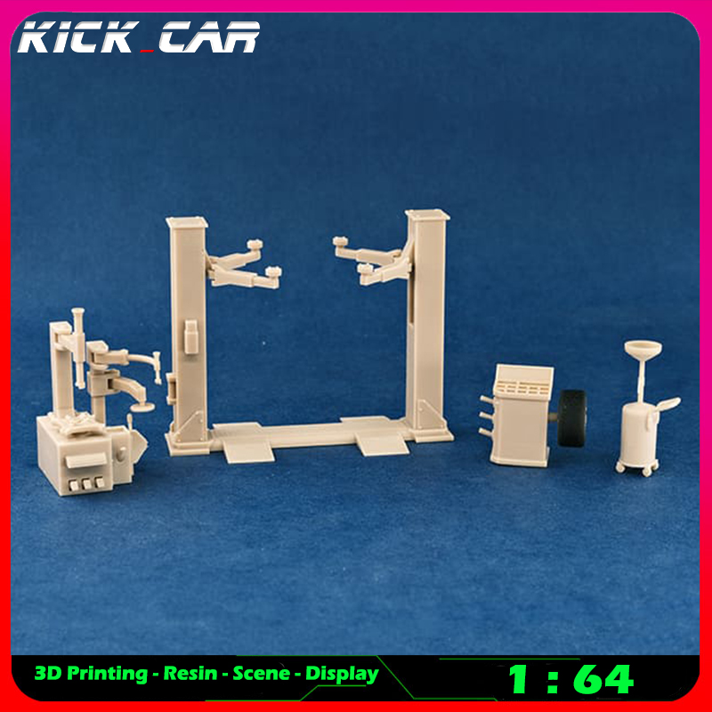 Workshop Tools Toy - Kickcar 1/64 Workshop Grote Machines Model