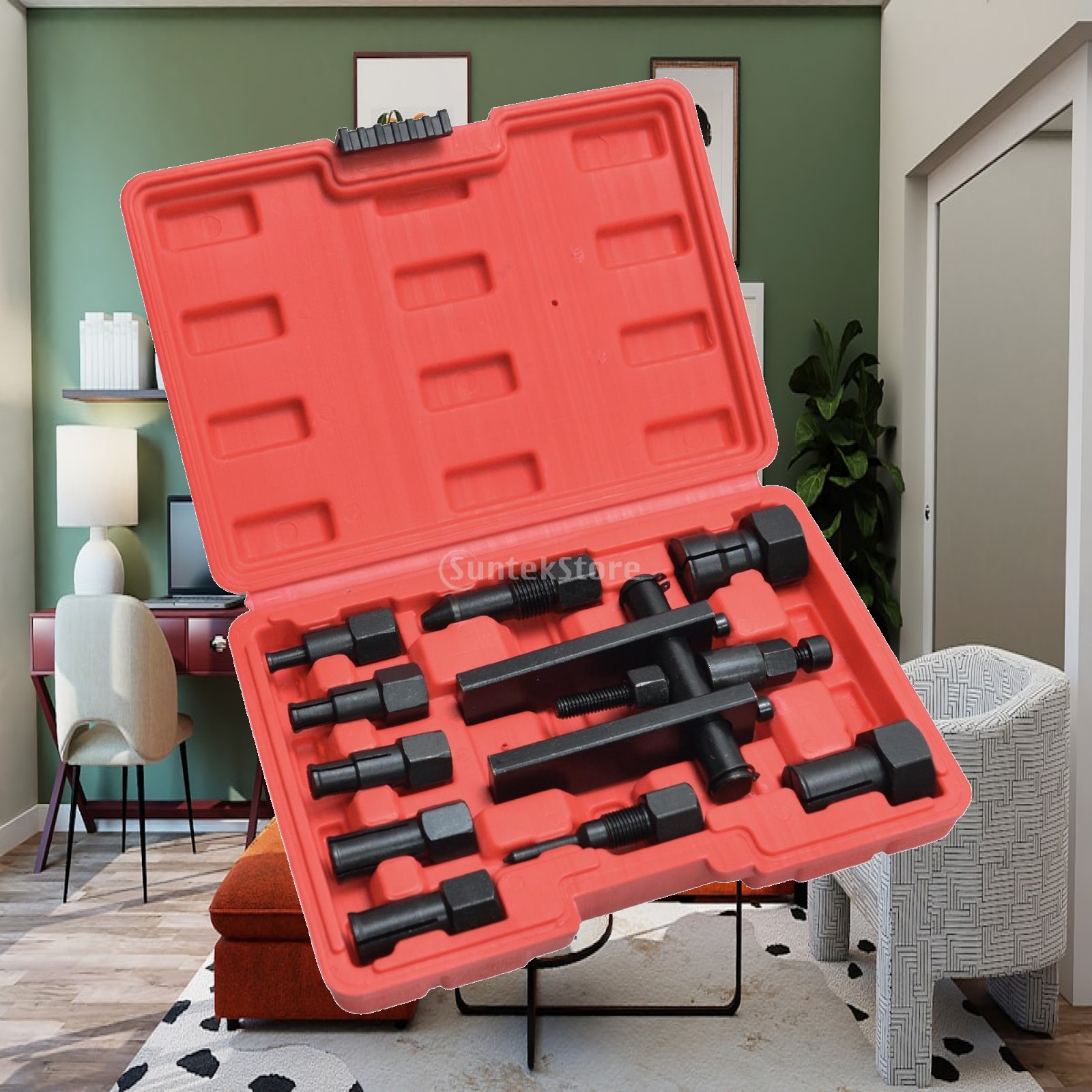 Tools For Garage Workshop - Motorfietslagertrekker, verwisselbare wiellagertrekker, gereedschapsset met schroefdraad,