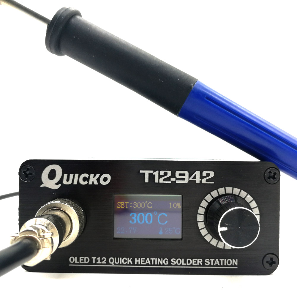 Tools For Electronic Workshop - Quicko Mini T12 Stc Oled Digitale