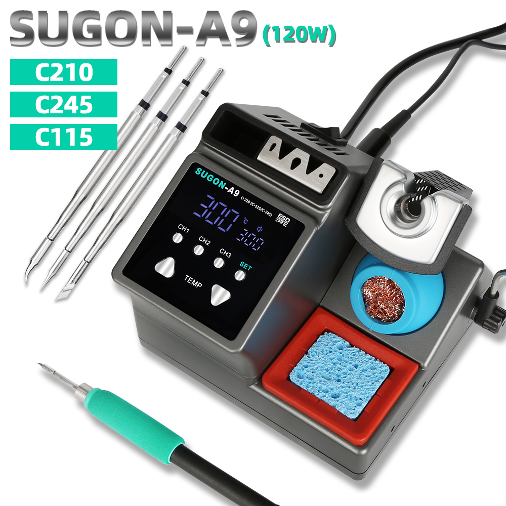 Tools For Electronic Workshop - SUGON-A9 Soldeerstation Compatibel Originele Soldeerbout Tip