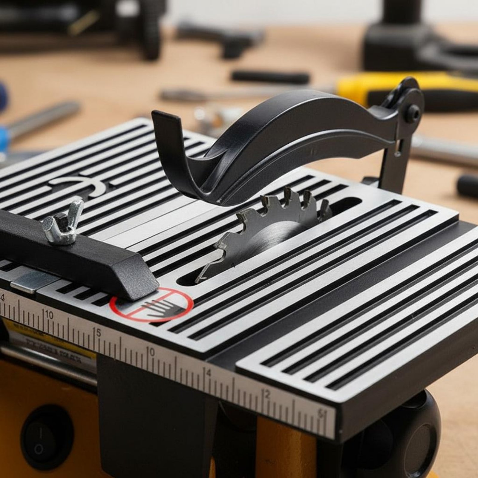 Tools For Garage Workshop - Mini-tafelzaag Draagbare miniatuur-bankzaag Snijmachine Geluidsarm elektrisch