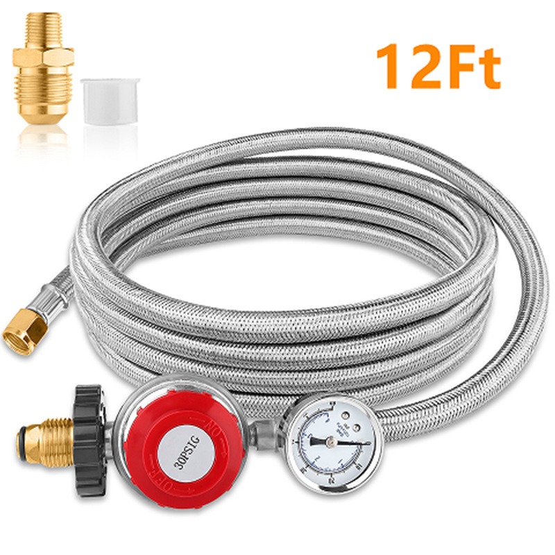 Tools Qcc - 0‑30 PSI instelbare propaangasregelaar met QCC-aansluiting,