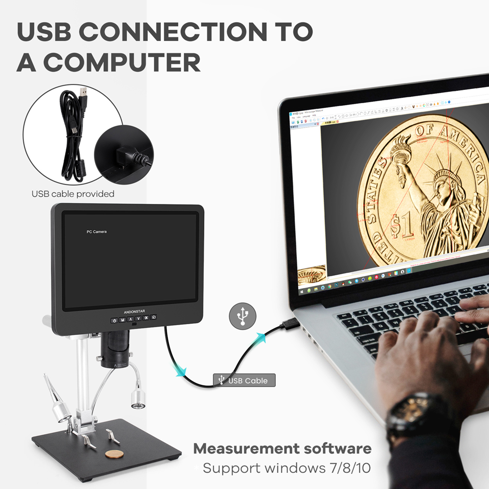 Andonstar Trinoculaire HDMI US - Tools For Electronic Workshop recensie en prijs
