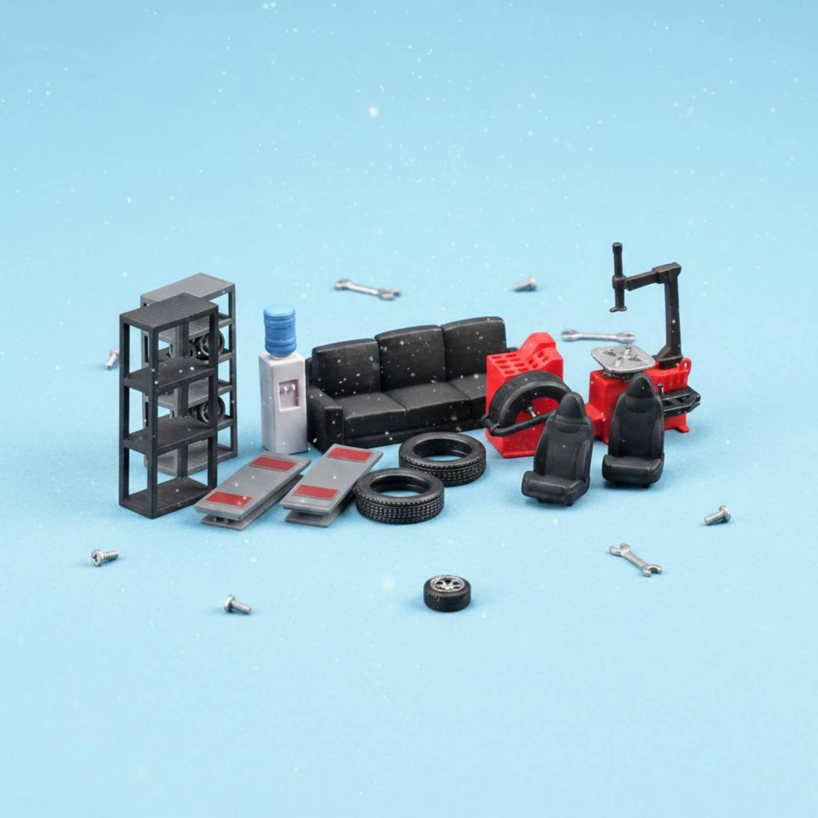 1 64 miniatuur gereedschapsset - Workshop Tools Photos recensie en prijs