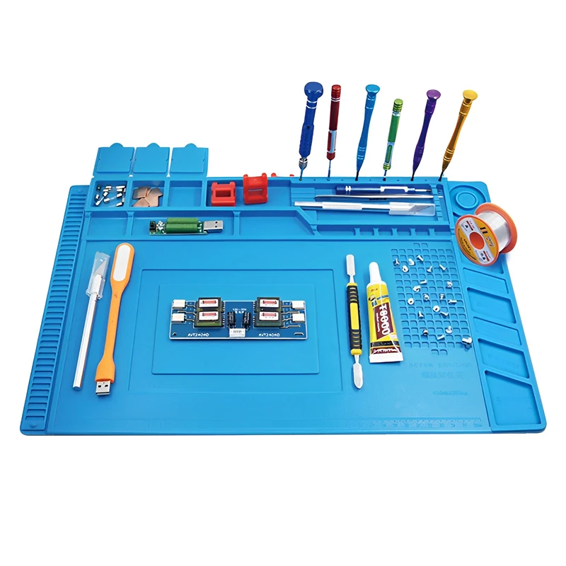 Siliconen soldeermat ESD antis - Tools For Electronic Workshop recensie en prijs