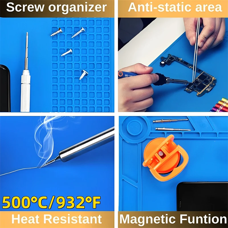 Siliconen soldeermat ESD antis - Tools For Electronic Workshop recensie en prijs