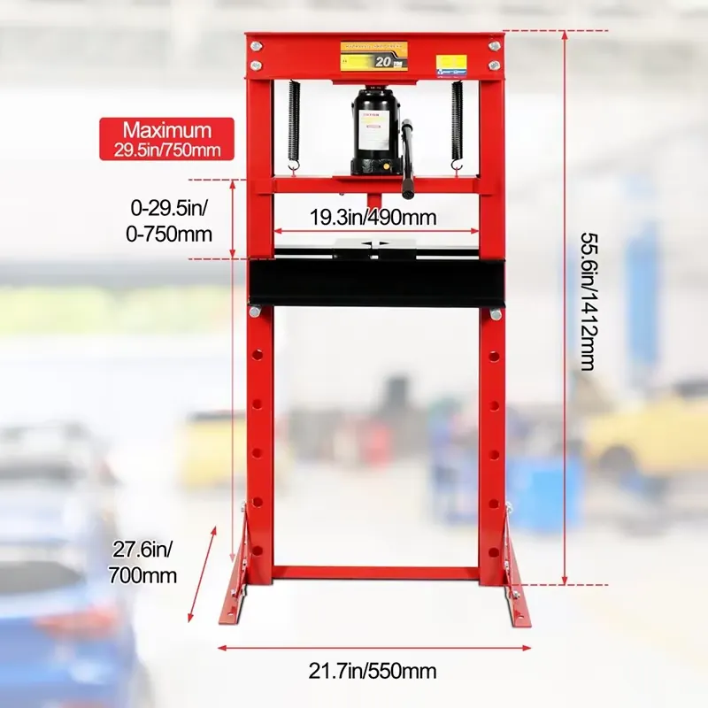 20 Ton H-frame hydraulische we - Workshop Tools Used recensie en prijs
